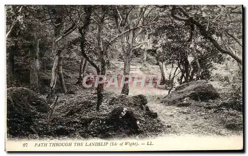 Ansichtskarte AK Path Through The Landslip Isle of Wight