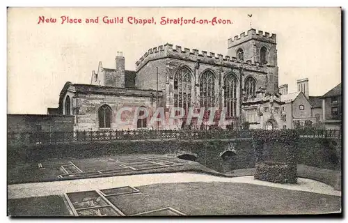 Cartes postales New Place And Guild Chapel Stratford On Avon