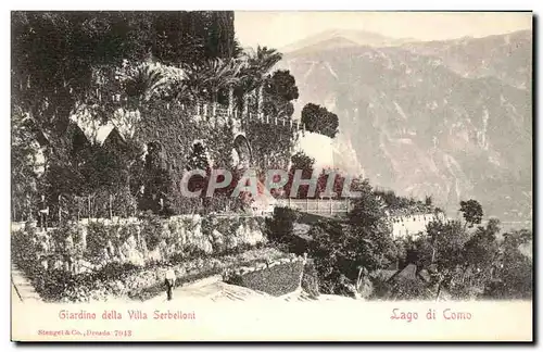 Cartes postales Giardino Della Villa Serbelloni Lago Di Como