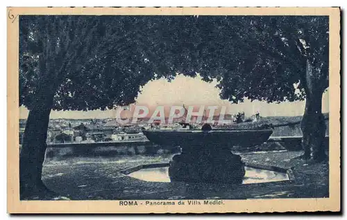 Cartes postales Roma Panorama Da Villa Medici