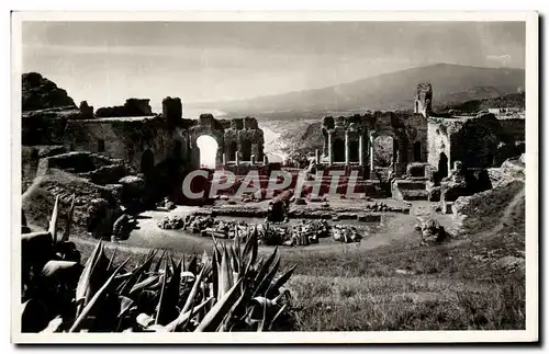 Cartes postales Taormina Veduta Dal teatro Antico