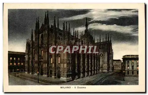 Cartes postales Milano Il Duomo