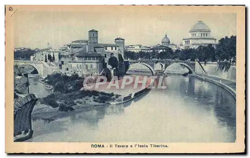 Cartes postales Roma Tevere E l Isola Tiberina