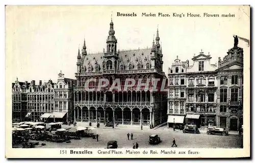 Cartes postales Bruxelles place du marche Maison du roi