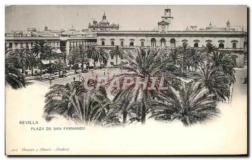 Ansichtskarte AK Sevilla Plaza De San Fernando
