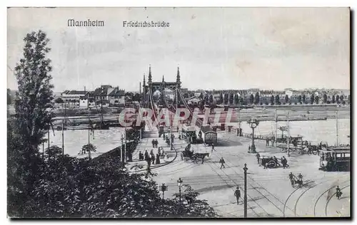 Cartes postales Mannheim Friedrichbrucke