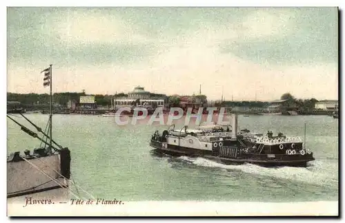 Cartes postales Anvers Tete de Flandre Bateau