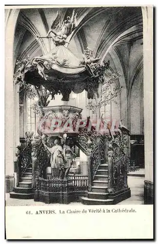 Cartes postales Anvers La Chaire de Verite de Verite a la Cathedrale