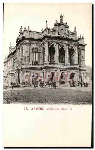 Cartes postales Anvers La Theatre Flamand