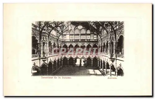Cartes postales Interieur de la Bourse Anvers