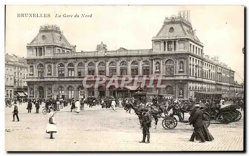 Cartes postales Bruxelles La Gare du Nord