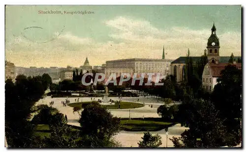 Cartes postales Stockholm Kungstradgarden