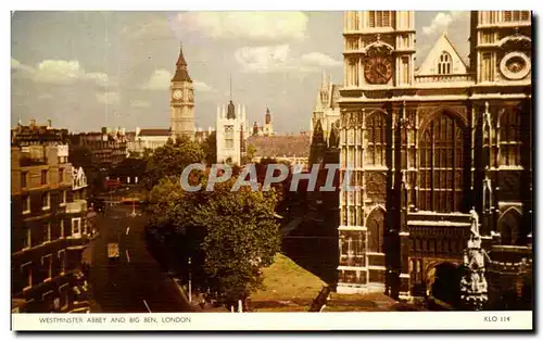 Cartes postales moderne Westmnster Abbey And Big Ben London