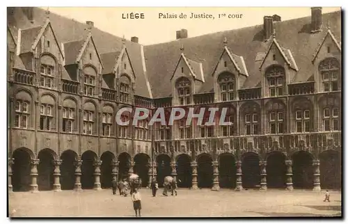 Cartes postales Liege Palais de Justice 1ere cour