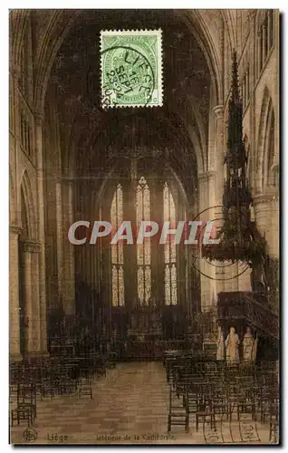 Cartes postales Liege Intenieur de la Cathedrale