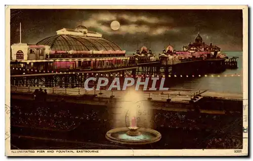 Cartes postales Illuminated Pier And Fountain Eastbourne