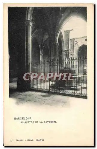 Ansichtskarte AK Barcelona Claustro De La Catedral