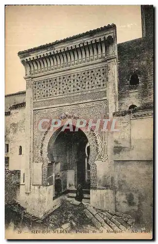 Cartes postales Sidi Bou Medine Portail de la mosquee Tunisie