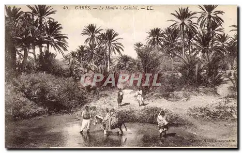 Cartes postales Gabes Le Moulin a Chemini Tunisie