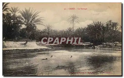 Cartes postales Gabes Le Barrage Tunisie