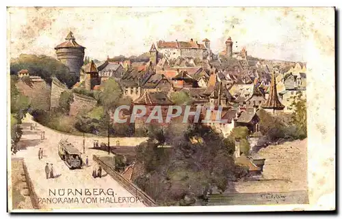 Cartes postales Nurnberg Panorama Vom Hallertop