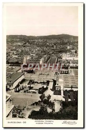 Cartes postales Barcelona Aviguda triomfal