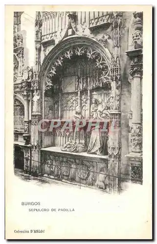 Cartes postales Burgos Sepulcro De Padilla