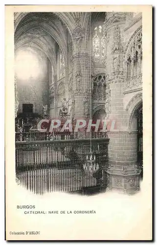 Cartes postales Burgos Catedral Nave De La Coroneria