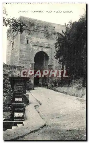 Cartes postales Granada Alhambra Puerta De La Justicia