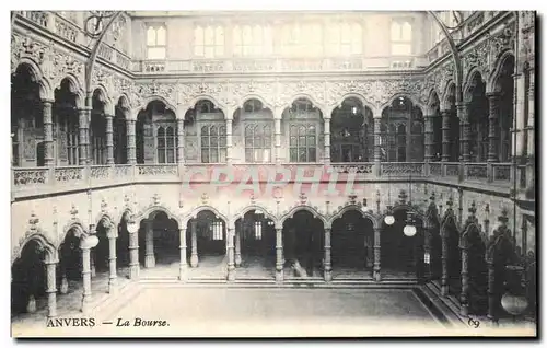 Cartes postales Anvers La Bourse