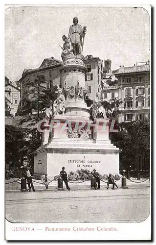 Cartes postales Genova Monument Cristofor Colombo