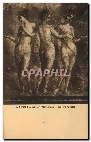 Ansichtskarte AK Napoli Museo Nazionale Le tre Grazie