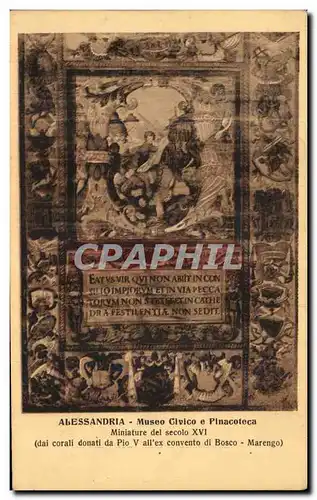 Cartes postales Alessandria Museo Civico E Pinacoteca Miniature del secolo