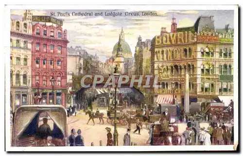 Cartes postales St Paul s Cathedrale and Ludgate Circus London