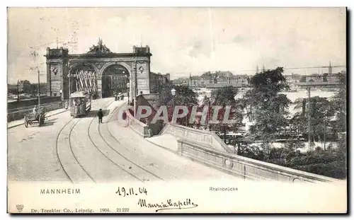 Cartes postales Mannheim Rheinbrucke