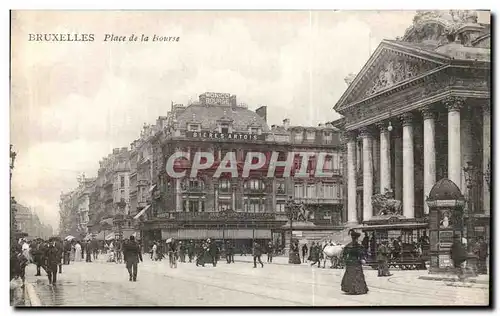 Cartes postales Bruxelles Place de la Bourse