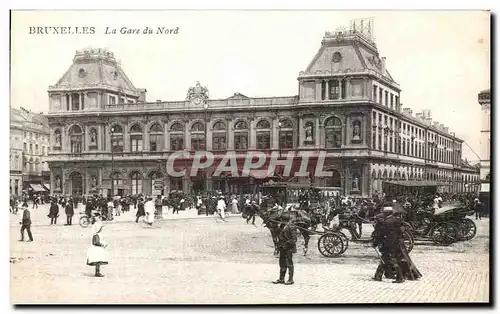 Cartes postales Bruxelles La Gare du nord