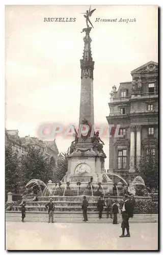 Cartes postales Bruxelles Monument Anspach