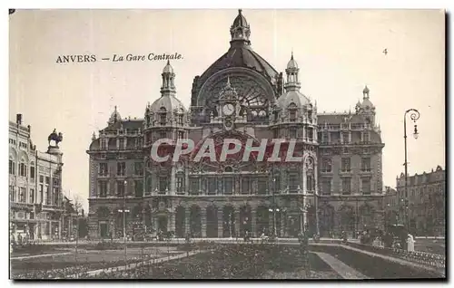 Cartes postales Anvers La Gare Centrale