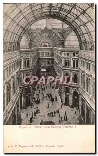 Ansichtskarte AK Napoli Interno della Galleria Umberto