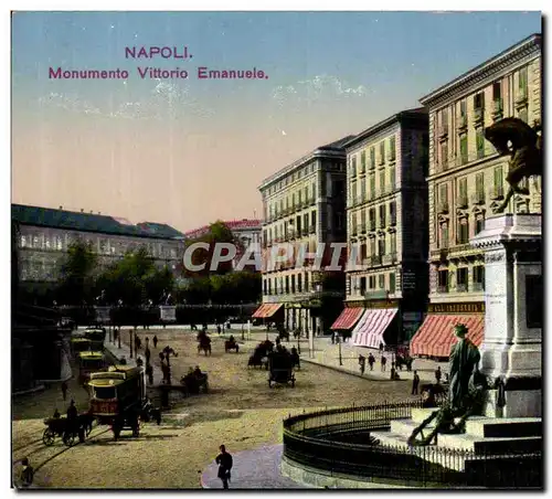 Ansichtskarte AK Napoli Monumento Vittorio Emanuele