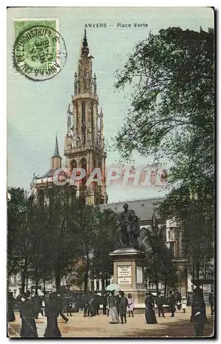 Cartes postales Anvers Place Verte