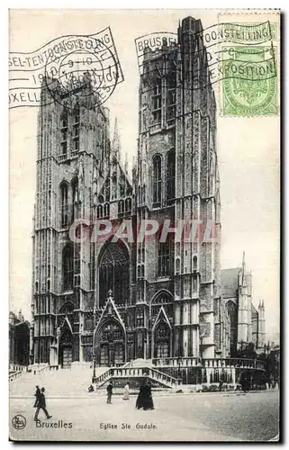 Cartes postales Bruxelles Eglise ste Gudule