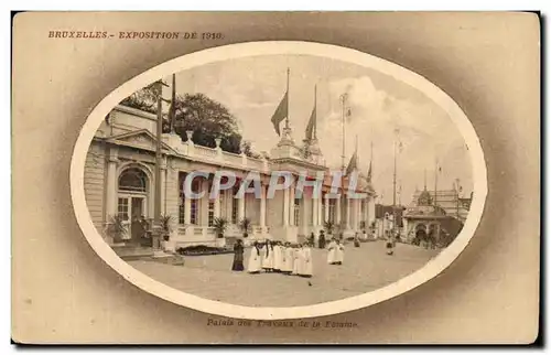 Cartes postales Bruxelles Exposition De 1910 Palais des travaux de la femme