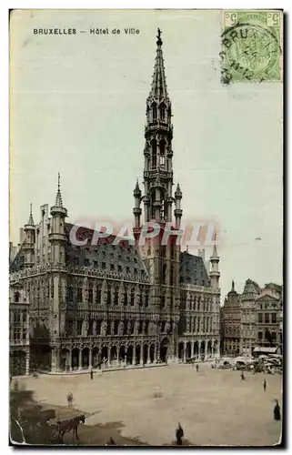 Cartes postales Bruxelles Hotel de Ville