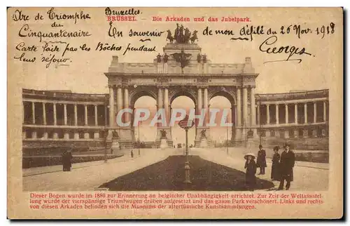 Cartes postales Bruxelles Die Arkaden und das Jubelpark
