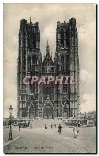 Cartes postales Bruxelles Eglise Ste Gudule