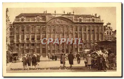 Ansichtskarte AK Bruxelles Grand Place et Maison des Corporations