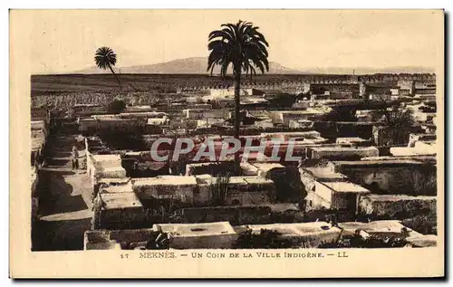 Cartes postales Meknes Un Coin de la Ville Indigene