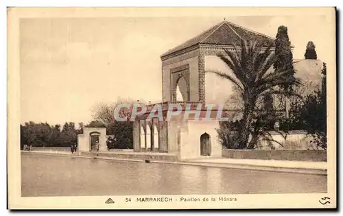 Cartes postales Marrakech Pavillion de la Menara